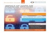 IMPACT OF GDPR ON FINANCIAL SERVICES...IMPACT OF GDPR ON FINANCIAL SERVICES ... with London and New York spearheading the growth and challenging the general trends in the market. For