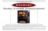 Solis F1100 Panoramic · Solis F1100 Panoramic INSTALLATION AND OPERATING INSTRUCTIONS This appliance is hot while in operation and retains its heat for a long period of time after