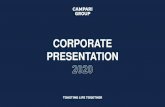 Campari Group Corporate Presentation 2020 ppt Group... · PRESENTATION. CAMPARI GROUP’S HISTORY. Campari was founded in 1860 - the year GaspareCampari invented the bright red bittersweet