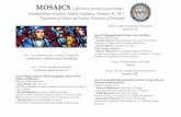 MOSAICS - French & Italian · 2017. 2. 20. · MOSAICS |difference|diversity|assemblage| Interdisciplinary Graduate Student Conference, February 24, 2017 Department of French and