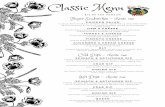Classic Menu · 2019. 9. 19. · China, silverware, linen napkins *Labor included for 100 guests or more *Prices do not include tax & production fee Includes: disposable dinner &