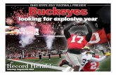 HMB1 OHIO STATE 2017 FOOTBALL PREVIEW Buckeyes · Ohio State running back Mike Weber (25) fights for yardage in the Buckeyes’ game at Oklahoma. OSU is looking for more big plays