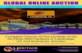 GLOBAL ONLINE AUCTION - Liquidation Auction · 1: granta park (cambridge), uk: lots #100 – 1109 2 : strÄngnÄs, sweden: lots #2000 – 2041 global online auction : april 12th,