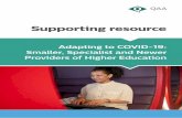 Adapting to COVID-19: Smaller, Specialist and Newer ...€¦ · Richmond American University ... education providers have been able to utilise in mitigating the impact of COVID-19