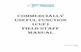 COMMERCIALLY USEFUL FUNCTION (CUF) FIELD STAFF …...To determine whether a DBE subcontracting firm is performing a CUF, five (5) distinct operations must be considered: management,