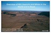 Overview of REE Deposits and Mines in the World and in BrazilOverview of REE Deposits and Mines in the World and in Brazil Anthony N. Mariano, Consultant, Carlisle, MA Anthony Mariano,