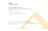 TAG UNIT A2 - assets.publishing.service.gov.uk · TAG Unit A2.4 Appraisal of Productivity Impacts Page 2 1.1.8 The analysis which informs the non-welfare estimates referenced in the