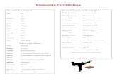 Kyokushin Terminology - Karate Sydkaratesyd.se/wp-content/uploads/2018/11/kyokushin_terminology_ju… · Zokko Continue / Resume Fighting Akushu Shake hands Ippon One Point / Knock