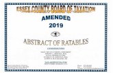 2019 Essex County AOR - New JerseyTitle: 2019 Essex County AOR Author: NJ Taxation Subject: 2019 Essex County AOR Keywords: Abstract of Ratables,Abstract,Ratables,2019,AOR,Essex,county