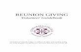REUNION GIVING - dept.cord.edudept.cord.edu/dvlp/giving/volunteer/documents/2003REUNIONGIVIN… · REUNION GIVING . Volunteer Guidebook . The purpose of Concordia College is to influence
