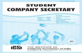 FOR PROMPT REPLY correspondence for prompt reply. their … · 2010. 3. 29. · Student Company Secretary 1 February 2010 Volume No. XXVII Student Company Secretary ISSN 0972-2874