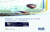 RBC Commercial Avion Visa · RBC Commercial Avion Visa 3 Welcome to RBC Commercial Avion Visa Your new RBC Commercial Avion card allows you to get more from your business spending