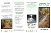 Lace up your runners! Active Transportation Documents/Roads/2016 Trails Brochure.pdf · Lace up your runners! Leash your dog! Get on your bike! Walk or ride the multi-use Tiny Trail