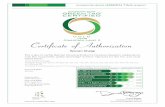 Certificate 03 - ecospecifier.com.au...global GREEN TAG program ecospecifier global TM GREEN TAG CERTIFIED PLUS GreenRate I Level A certi/icate o / uthorization Woven Image This is