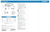 SoundLink Quick Start Guide • Quick Start Guide - bose.ca€¦ · ©2014 Bose Corporation, The Mountain, Framingham, MA 01701-9168 USA ... Repeat Step 1 and Step 2 above for each