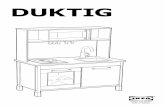DUKTIG - IKEA.com · 2019. 3. 10. · en fackhandlare. Skruven som medföljer tippskyddet är endast avsedd för att fästa tippskyddet vid möbeln med. ČESKY Důležité! Doporučujeme