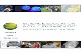 SCIENCE EDUCATION & CIVIC ENGAGEMENTnew.seceij.net/wp-content/uploads/2017/07/seceij_winter_2012.v2.pdf · 3 science education and civic engagement 4:1 winter 2012 Contents 4 From