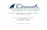 Standard Specifications for Water Mains and Sanitary Sewers...private wastewater treatment systems, and appurtenances by private developers in commercial, industrial, institutional