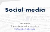 Social media - marineatugent.be€¦ · How big was the audience at your last conference? ... –use the social media consciously –engage in social networks with a purpose and a
