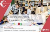 Teaching and Learning International Survey (TALIS) · Note: TALIS only runs in a sub-national entity of the following countries: Argentina (Buenos Aires), Canada (Alberta), China