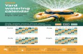 2020 Yard watering - Snohomish County Public Utility DistrictYard watering calendar Calendar from your water provider. Conservation program participation is optional. Water conservation
