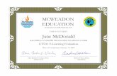 MCWEADON EDUCATIONmcweadon.com/courses/sample_elearning_Course_certificate.pdf · THIS IS TO VERIFY Jane McDonald SUCCESSFULLY COMPLETED THE FOLLOWING MCWEADON COURSE ET510: E-Learning