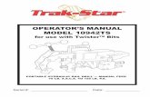 OPERATOR’S MANUAL MODEL 10942TSsupport.trak-star.com/10942TS-Op-Manual.pdfImportant Safety Instructions 1. Read all Instructions 2. Keep Work area clean Cluttered area and benches