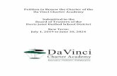 Petition to Renew the Charter of the Da Vinci Charter ... · Regulations Section 11967.5.1(f)(5)(C)] Shall ensure that teachers in the Charter School hold a Commission on Teacher.