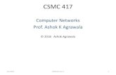 Computer Networks Prof. Ashok K Agrawala · 2018. 8. 28. · – Computer Networks 5th Edition, Tanenbaum and Wetherall, Prentice Hall 2011. ISBN 0-13-212695-8 – TCP/IP Sockets