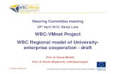 WBC-VMnet Project WBC Regional model of University ...€¦ · The new WBC model of university-enterprise cooperation should be combination of the following activities: 1. Establishment