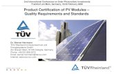 Product Certification of PV Modules – Quality Requirements and …solar-academy.com/menuis/ProductCertificationforPV032506.pdf · modules – Design qualification and type approval