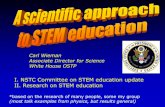 I. NSTC Committee on STEM education update II ... - DTIC · I. NSTC Committee on STEM education update II. Research on STEM education. Report Documentation Page Form Approved OMB