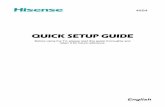 QUICK SETUP GUIDE · 1. Carefully place your TV face-down on a soft, flat surface to prevent damage to the TV or scratching to the screen. 2. Take out the 2 stands from the accessory