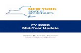 FY 2020 Mid-Year UpdateFY 2020 Mid-Year Update 1 Introduction This is the Mid-Year Update to the Financial Plan (“Financial Plan”) fo r Fiscal Year (FY) 2020. Except for specific