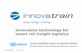 Innovative technology for smart rail freight logistics€¦ · 30 November 2015 Palais ... conclusions 7. Modern commuter transports 8. Swiss COOP Group 9. Implemented innovations