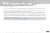 BTEC Entry 3/Level 1 Health and Social Care Teaching Book ......BTEC E3/L1 Health and Social Care Unit 8 Investigating rights and responsibilities at work Unit overview Credits: ...
