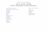 W2/1099 File Upload Instructions - Tax Accounting Systems · Create the data file to upload . o. Click Electronic Filing > Create W-2 Files > Create State file and select Maine o