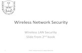 Wireless Network Security - WordPress.com · Wireless Network Security 1 IT352 | Network Security |Najwa AlGhamdi Wireless LAN Security Slide from 2nd book 802.11 Wireless LAN Security