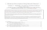 Medicare Prescription Drug Benefit Manual · 2020. 8. 25. · Exhibit 12 - PDP Model Notice for CMS Rejection of Disenrollment.....184 Exhibit 13 - PDP Model Notice of Disenrollment
