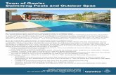 Town of Gawler Swimming Pools and Outdoor Spas€¦ · A swimming pool requires Development Approval if its depth exceeds 300mm and it has a filtration system - this includes inflatable
