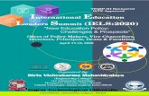 TEQIP-III Sponsored ISTE Approved International Education … · 2020. 2. 20. · TEQIP-III Sponsored ISTE Approved I nternational E ducation L eaders S ummit (IELS:2020) “New Education