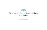 Sprout App Installer Guide - developers.hp.com Sprout Marketplace Partn… · 1. Inside your application in Visual Studio, go to File > New > Project 2. Either select Templates >