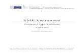 SME Instrument - ec.europa.euec.europa.eu/research/participants/portal/doc/call/... · SME Instrument Frequently Asked Questions for Applicants [Version 1.1, 20 August 2015] The document