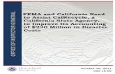 OIG-18-08 - FEMA and California Need to Assist CalRecycle ... · 2 OIG-18-08 ... OIG-17-44-D, March 6, 2017. 6. California Government Code section 927 et seq. 7. ... 11 OIG-18-08