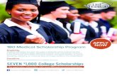 APPLY NOW 180 Medical Scholarship Program · 180 Medical Scholarship Program Eligibility Students attending a two-year, four-year, or graduate school program full time in the fall