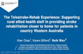 The Telestroke-Rehab Experience: Supporting rural allied health … · 2019. 8. 12. · The Telestroke-Rehab Experience: Supporting rural allied health staff in providing stroke rehabilitation