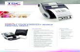 AlphA-3R – Portable Direct Thermal Printer SimpliFY YoUR … · 2018. 5. 29. · KEY FEATURES n TSC Designed & Manufactured n IP54-rated protective case to resist dust and water
