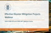 Effective Disaster Mitigation Projects Webinar - Slides€¦ · Roads and bridges 28. 29 Coastal Flooding Mitigation and the McFaddin Project Heather Lagrone-Texas General Land Office.