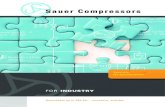 FOR INDUSTRY - ELGi Sauer Compressor · needs based on high quality compressors produced by J. P. Sauer & Sohn Maschinenbau GmbH in Germany and Sauer Žandov A. s. in the Czech Republic.