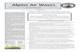 Alpine Air Waves - Alpine Radio - Home · Alpine Air Waves Newsletter of Alpine Radio 96.5 FM (Kiewa Valley), 92.9 FM (Ovens Valley) & 94.5FM (Harrietville) Winter 2015 — “ommunity